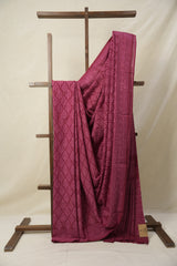 Beet Root Red HBP Cotton Saree - SRBRRCS3133