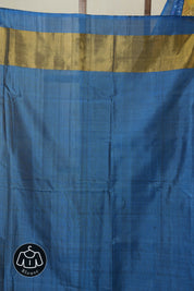 Teal Blue Rajkot Patola Silk Saree - SRTBRPSS582