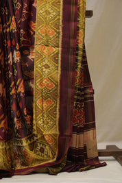 Maroon Rajkot Patola Silk Saree - SRMRPSS584