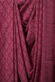 Beet Root Red HBP Cotton Saree - SRBRRCS3133