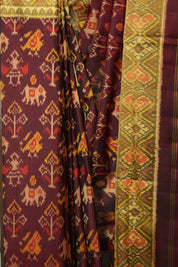 Maroon Rajkot Patola Silk Saree - SRMRPSS584