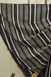Black HBP Cotton Saree - SRBCS3473