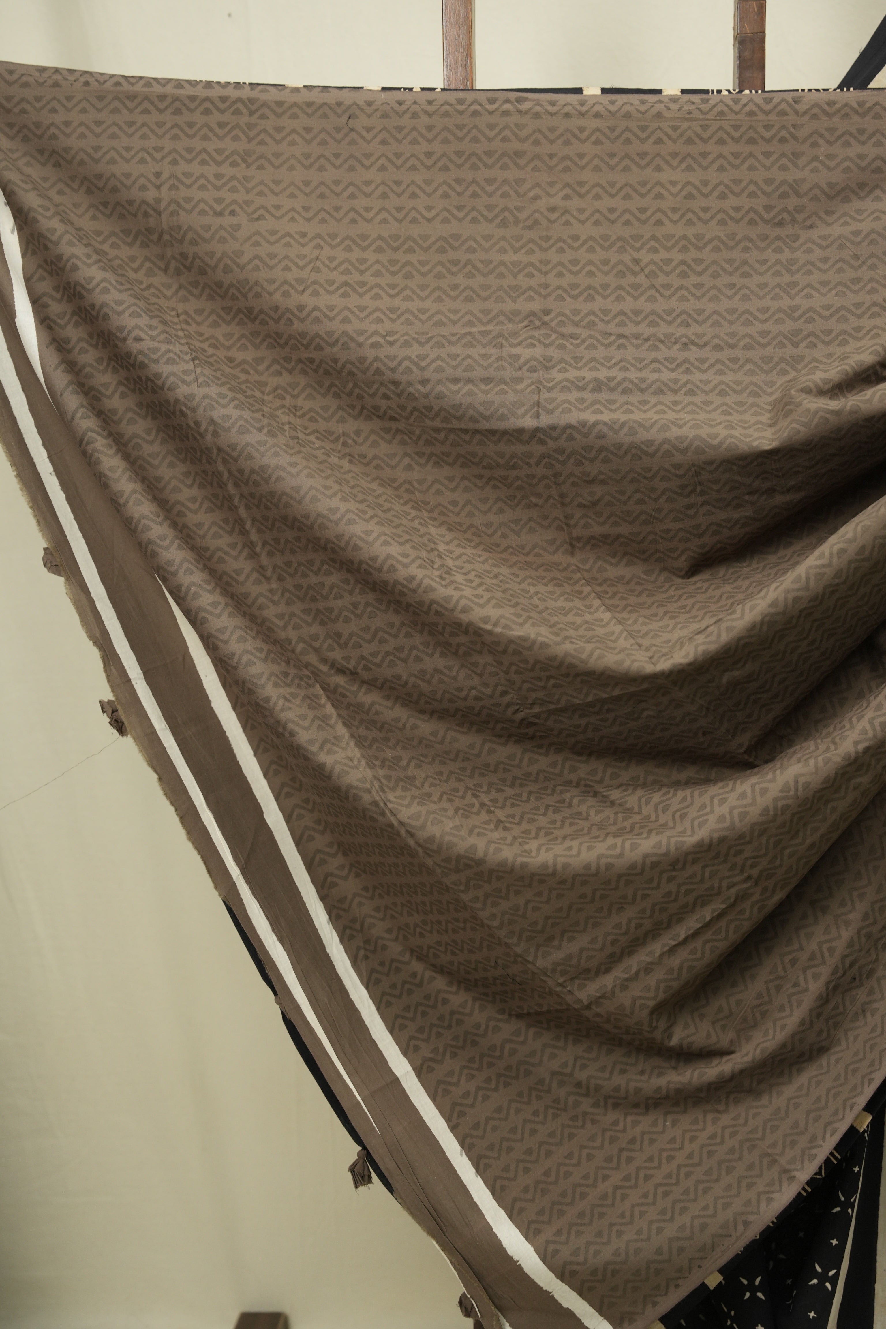 Black HBP Cotton Saree - SRBCS3473