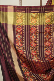 Maroon Rajkot Patola Silk Saree - SRMRPSS584