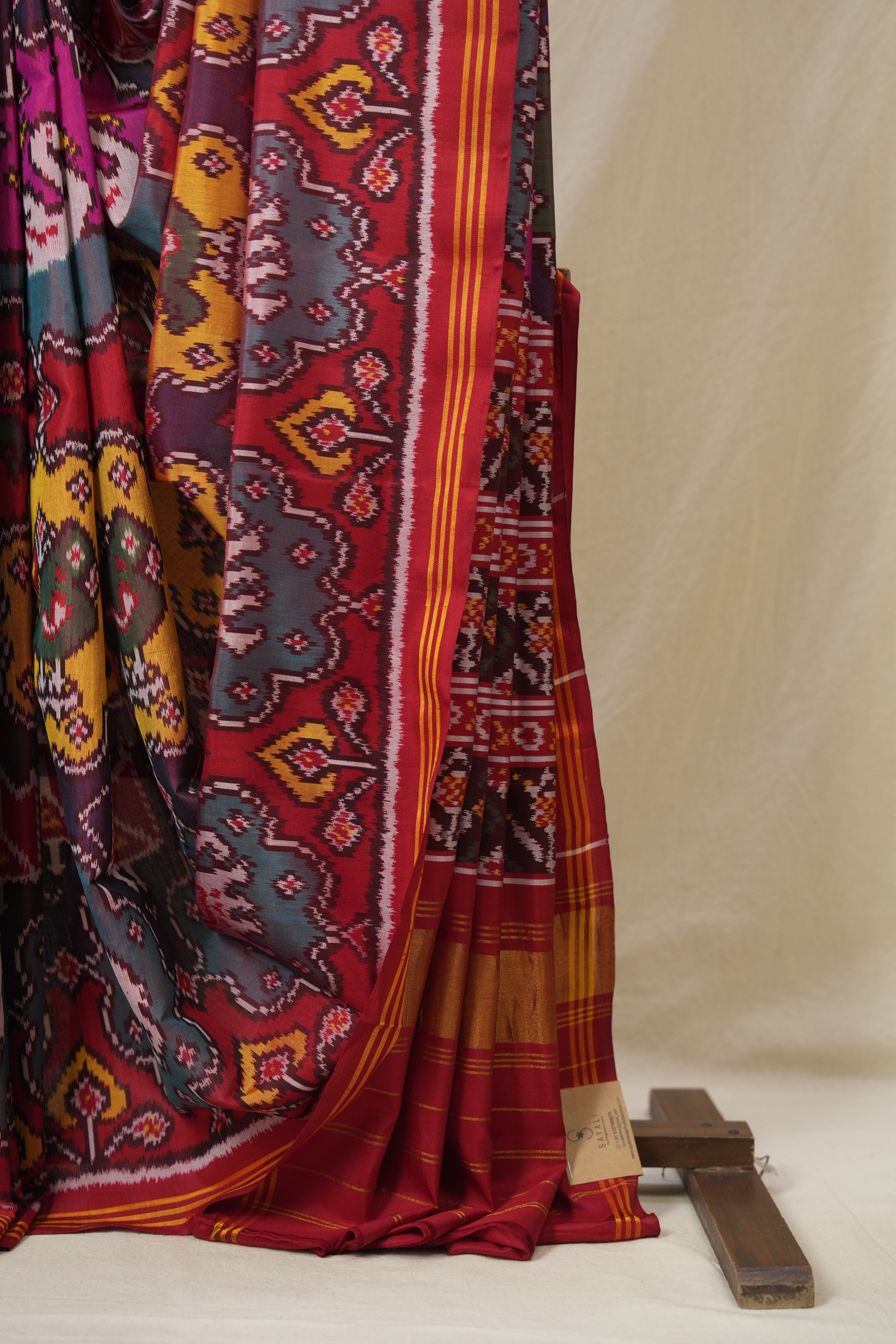 Red Rajkot Patola Silk Saree - SRRRPSS585