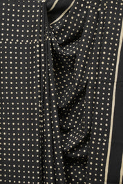 Black HBP Cotton Saree - SRBCS3468