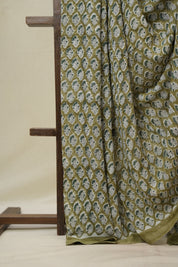 Olive Green HBP Georgette - SROGHGS40
