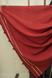 Black HBP Cotton Saree - SRBCS3468