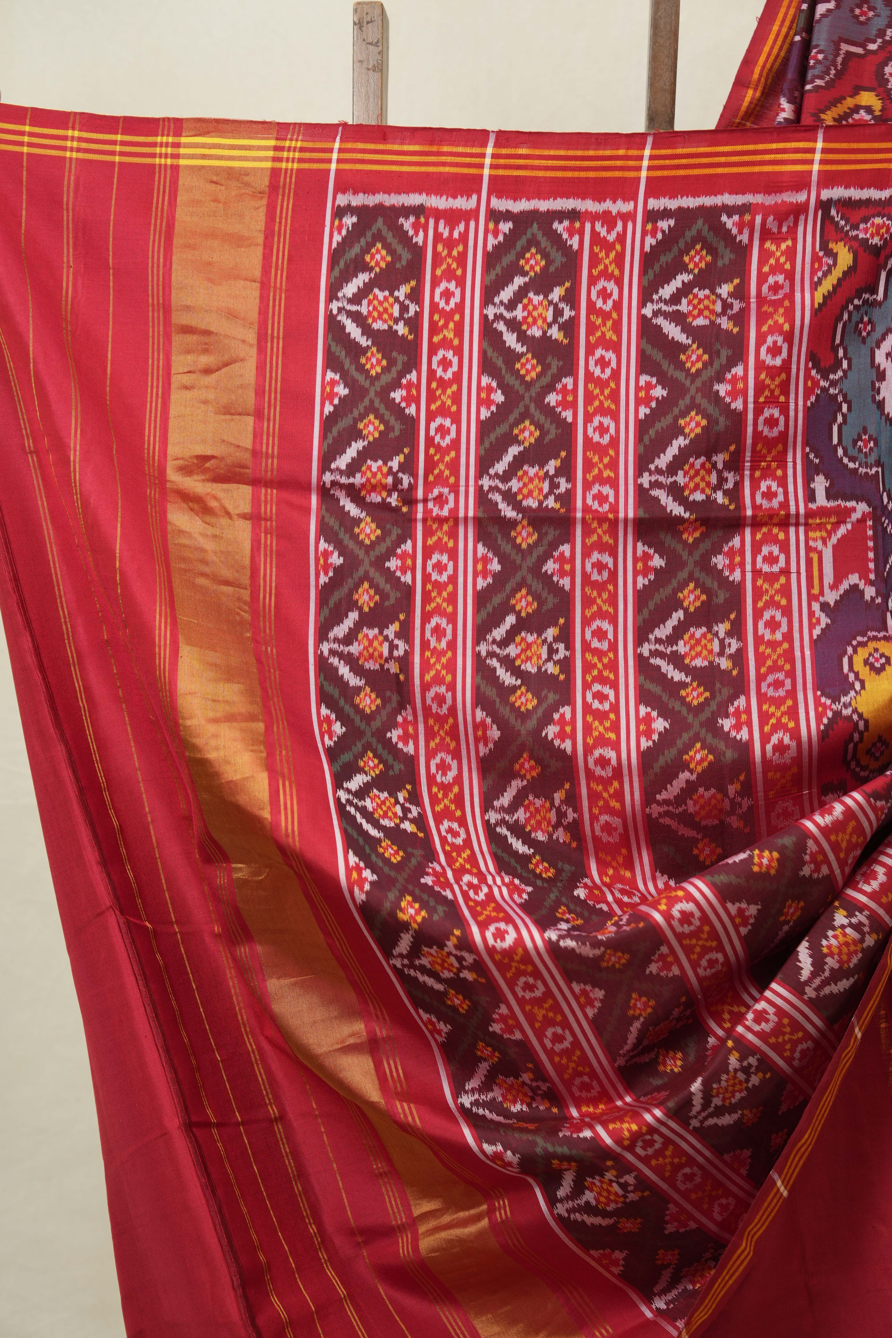 Red Rajkot Patola Silk Saree - SRRRPSS585