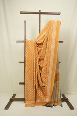 Orange HBP Cotton Saree - SROCS3470