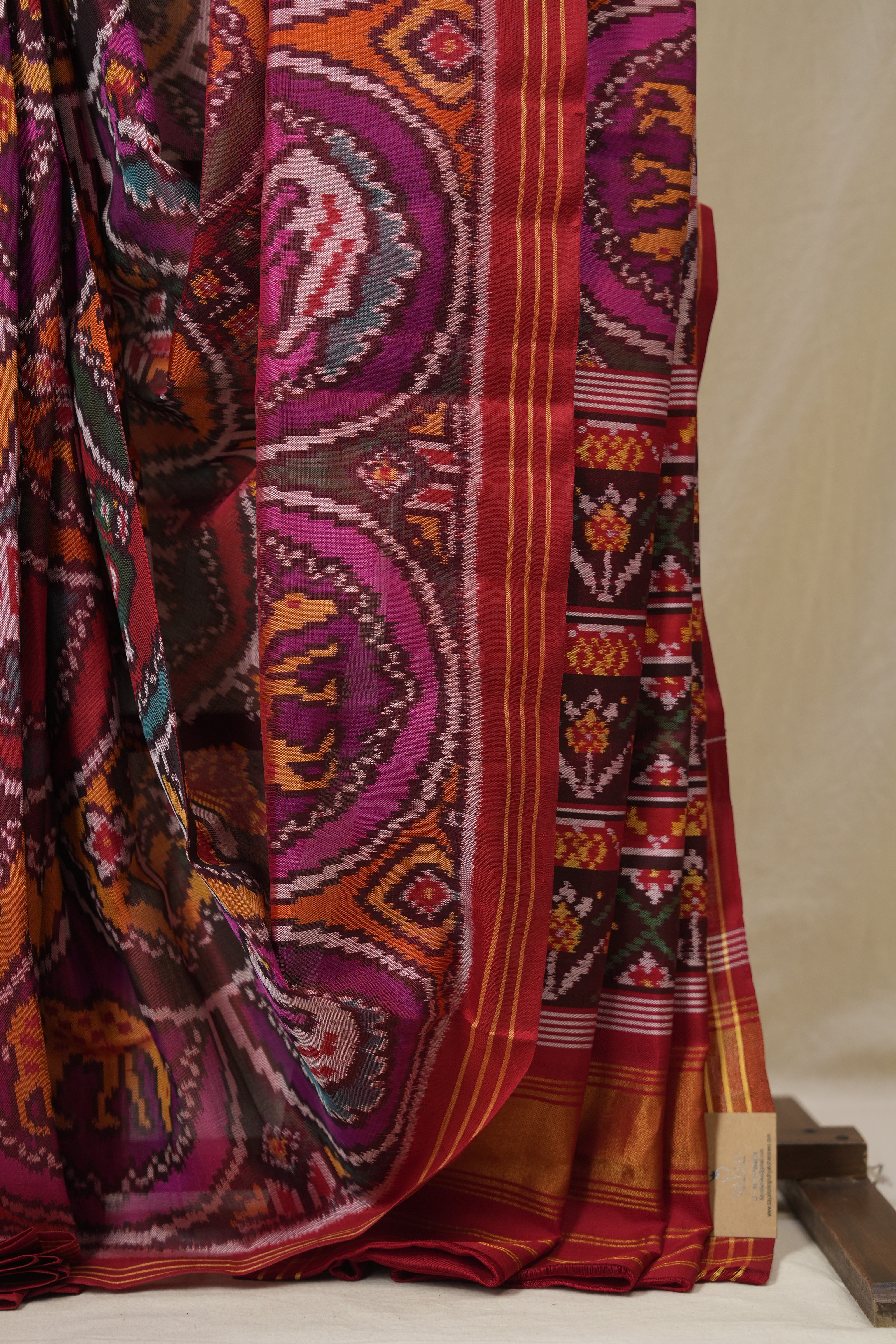 MultiColour Rajkot Patola Silk Saree - SRMCRPSS581
