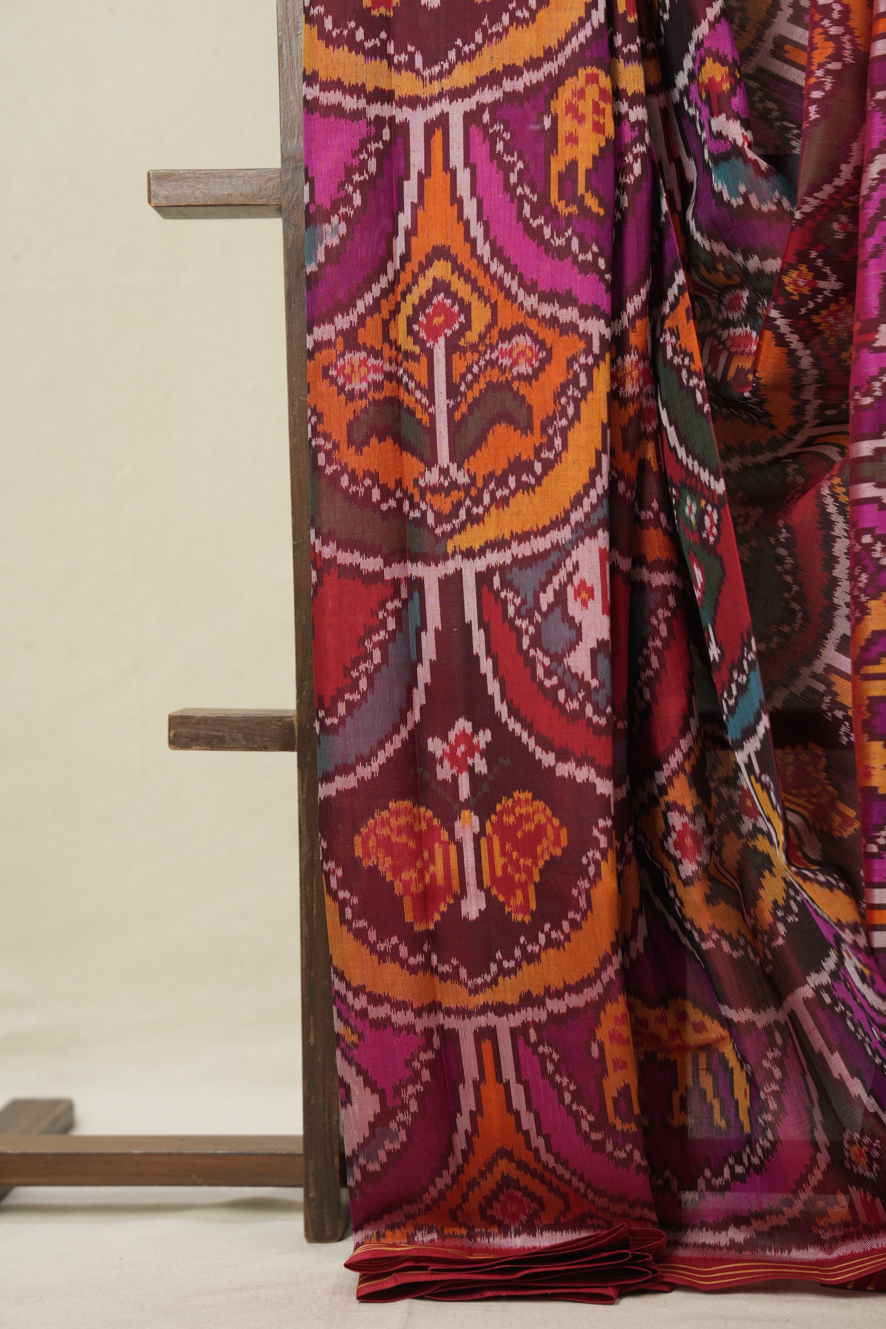 MultiColour Rajkot Patola Silk Saree - SRMCRPSS581