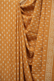 Orange HBP Cotton Saree - SROCS3470