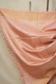 Rose Pink Tussar Silk Saree - SRRPTSS1754