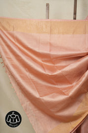 Rose Pink Tussar Silk Saree - SRRPTSS1754