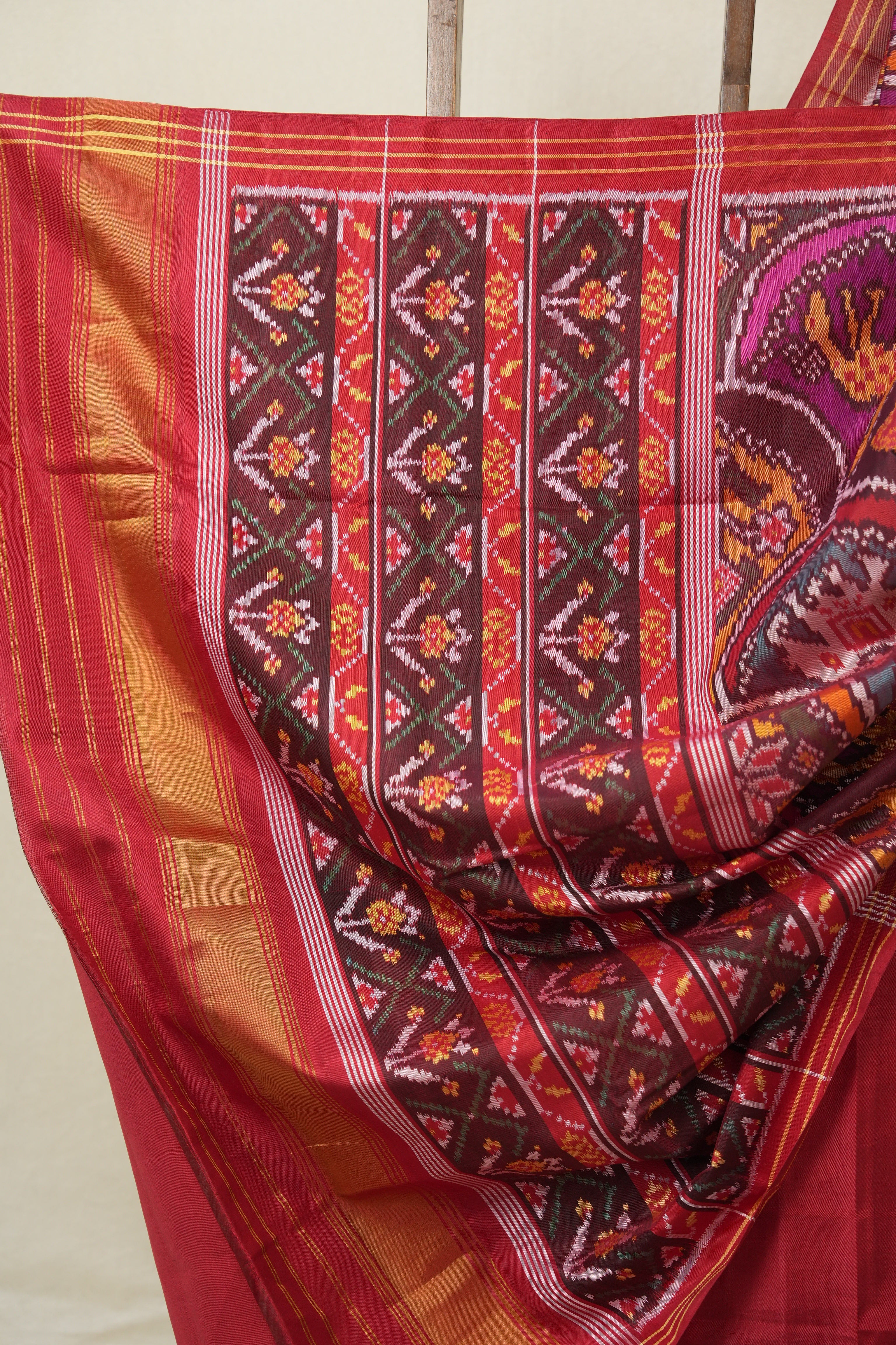 MultiColour Rajkot Patola Silk Saree - SRMCRPSS581
