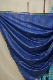 Sea Blue Tussar Silk Saree - SRSBTSS1753