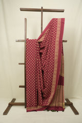Maroon HBP Cotton Saree - SRMCS3469
