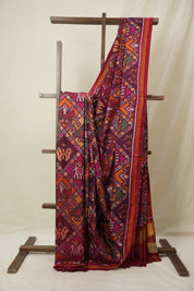 Red Rajkot Patola Silk Saree - SRRRPSS586