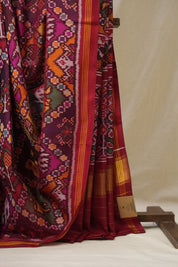Red Rajkot Patola Silk Saree - SRRRPSS586
