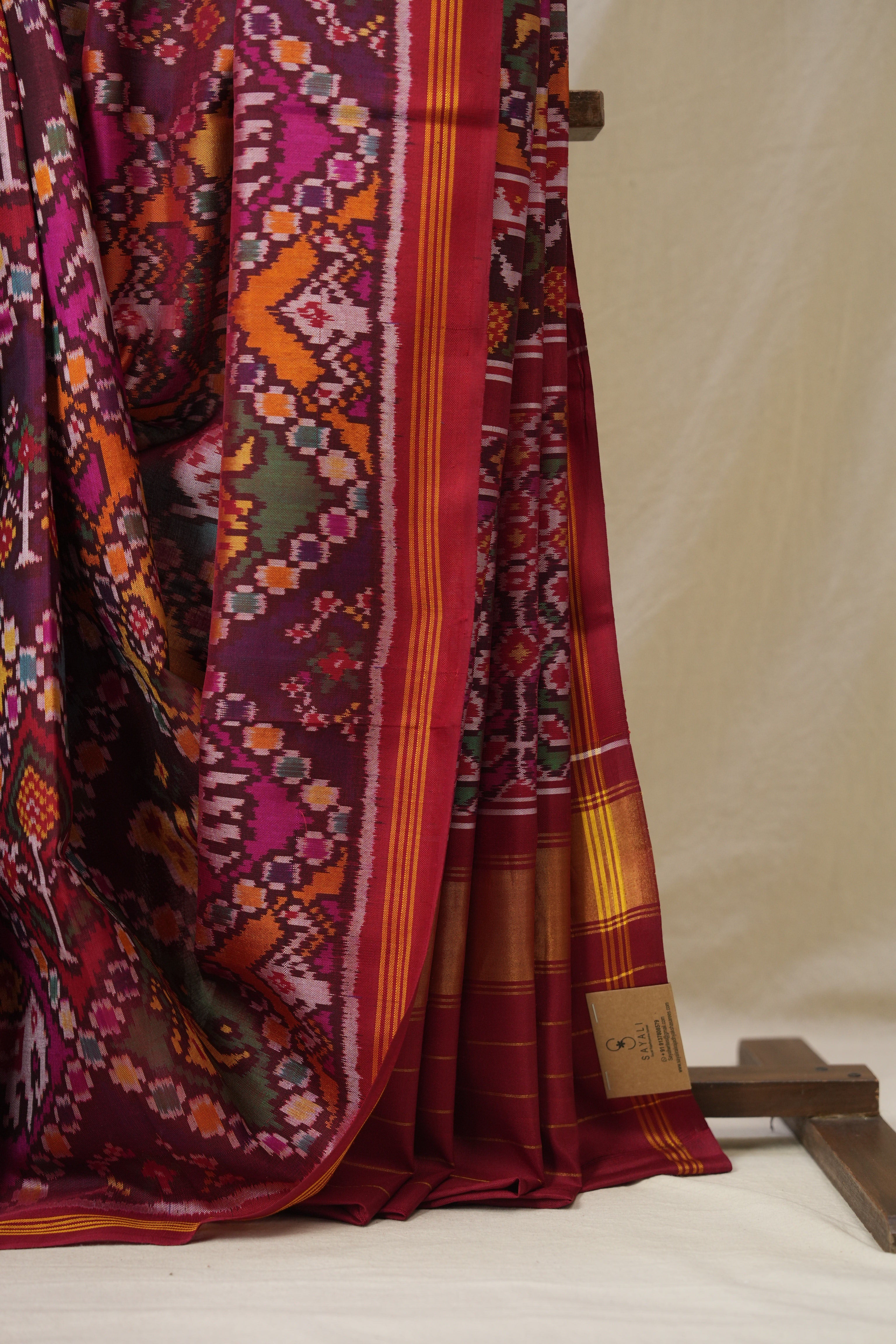 Red Rajkot Patola Silk Saree - SRRRPSS586