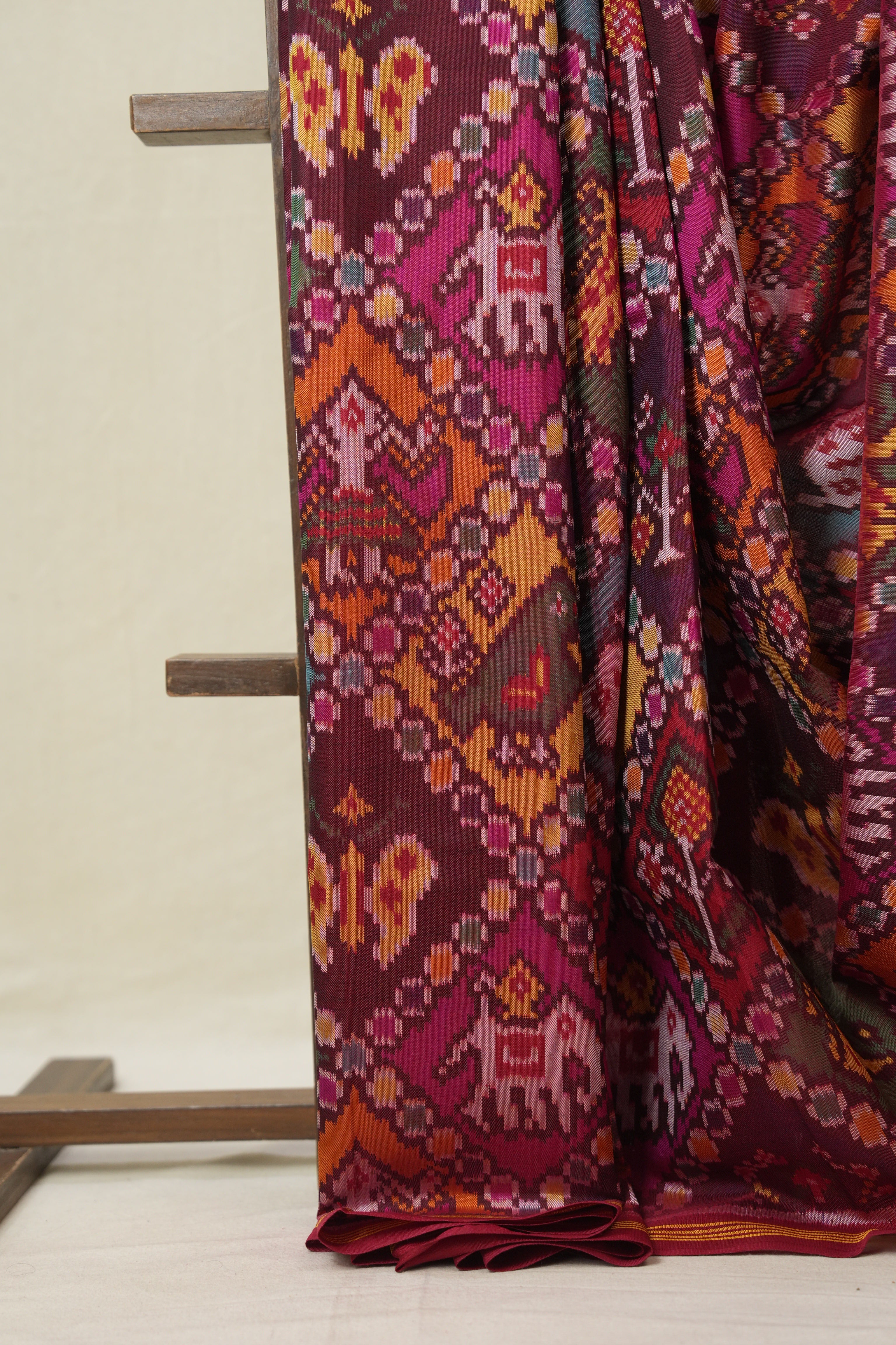 Red Rajkot Patola Silk Saree - SRRRPSS586