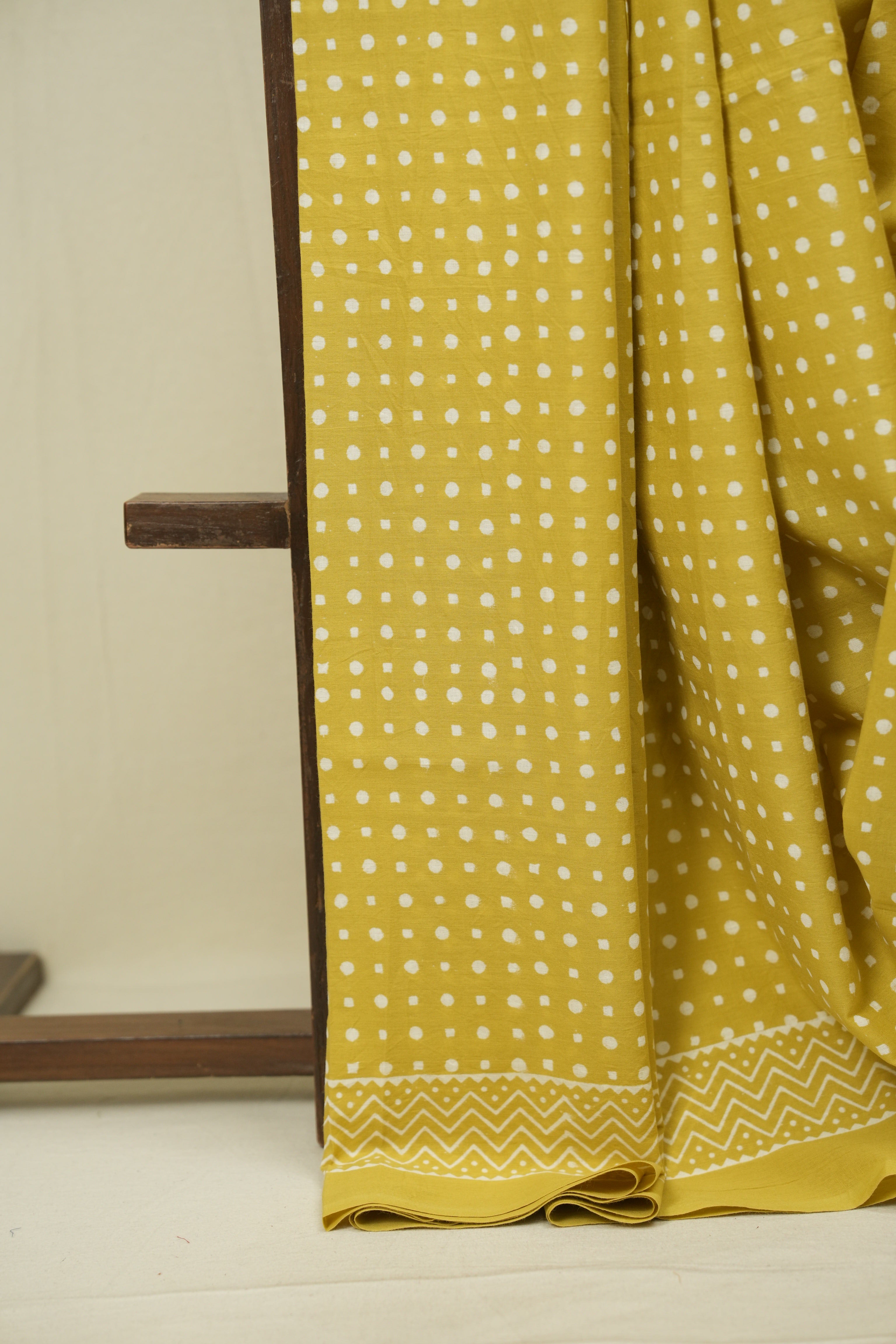 Light Yellow HBP Cotton Saree - SRLYCS3479