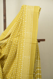 Light Yellow HBP Cotton Saree - SRLYCS3479