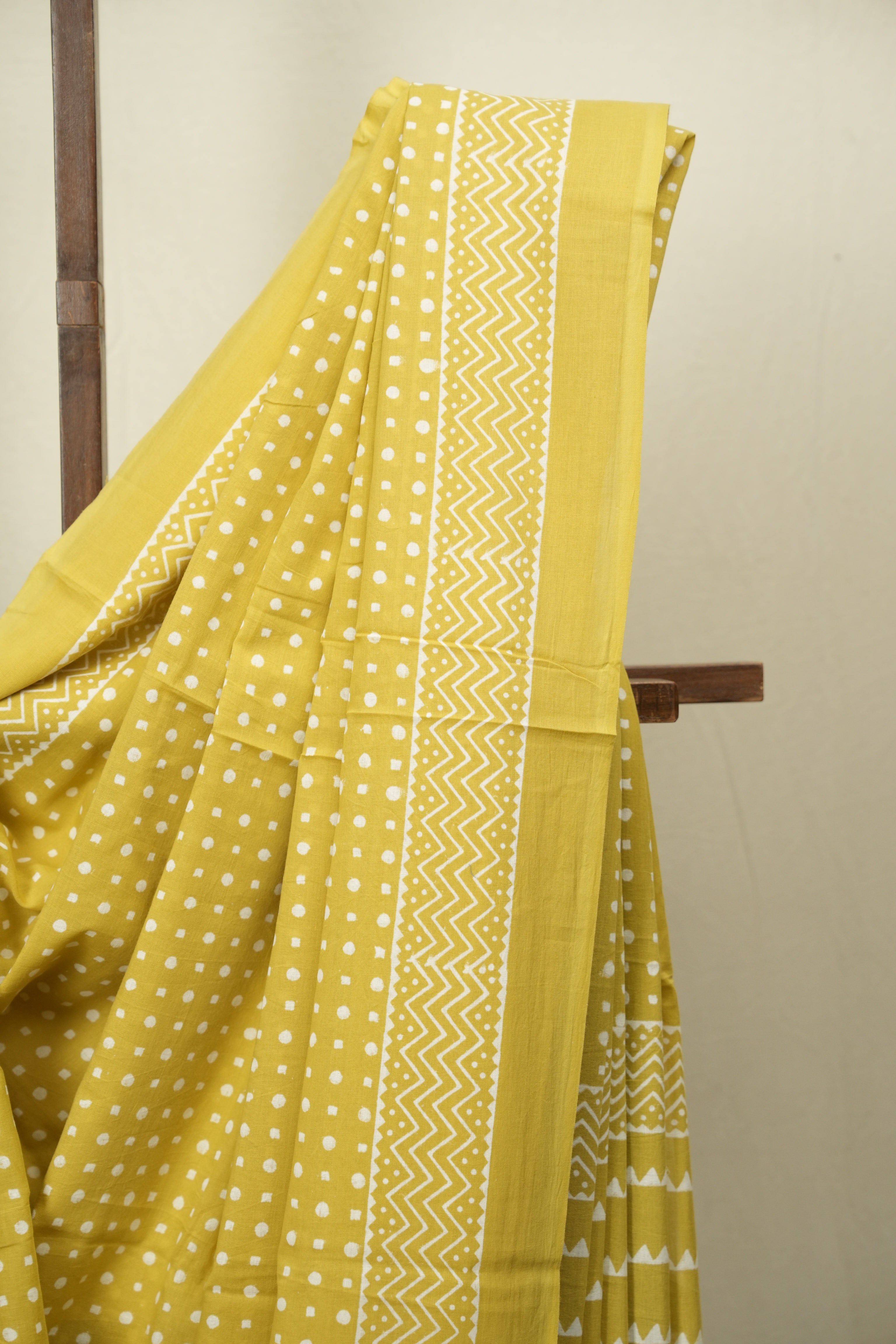 Light Yellow HBP Cotton Saree - SRLYCS3479