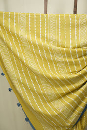 Light Yellow HBP Cotton Saree - SRLYCS3479