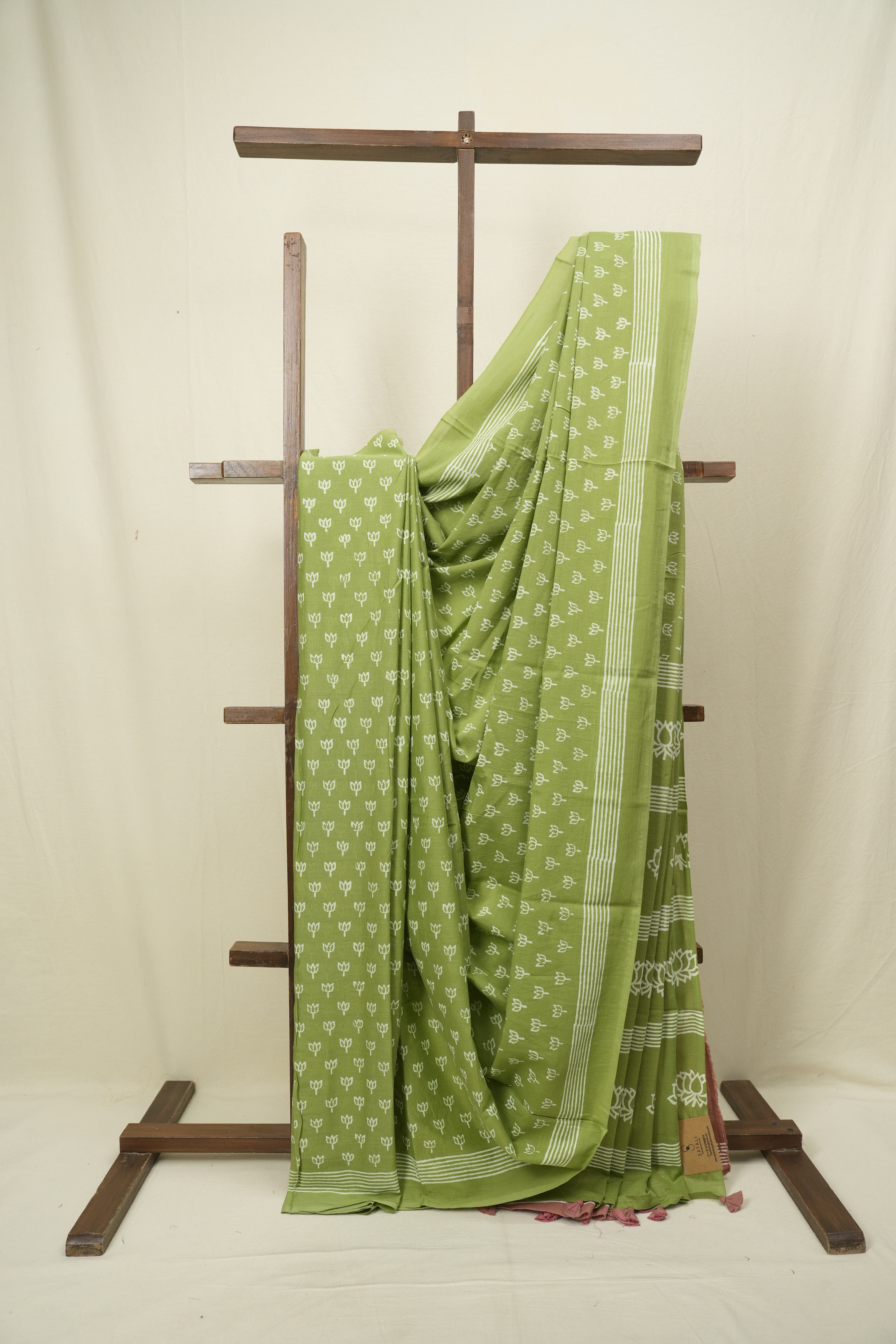 Pista HBP Cotton Saree - SRPCS3476
