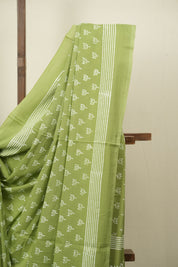 Pista HBP Cotton Saree - SRPCS3476
