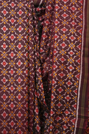 Marron Rajkot Patola Silk Saree - SRMRPSS588