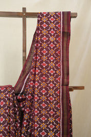 Marron Rajkot Patola Silk Saree - SRMRPSS588