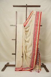 Peach Bengal Cotton Saree - SRPBCS121