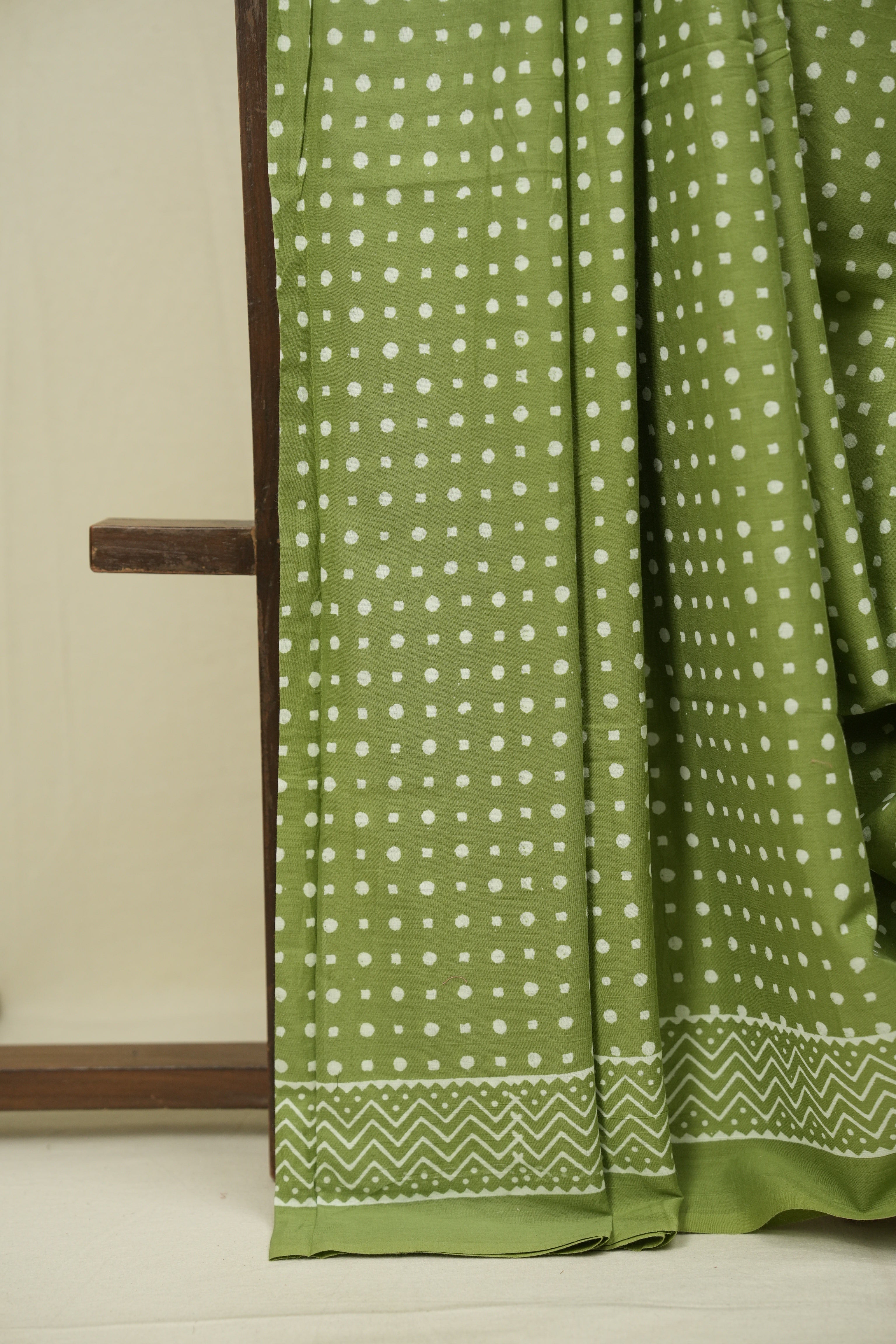 Pista HBP Cotton Saree - SRPCS3478
