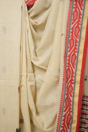 Peach Bengal Cotton Saree - SRPBCS121