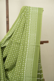 Pista HBP Cotton Saree - SRPCS3478