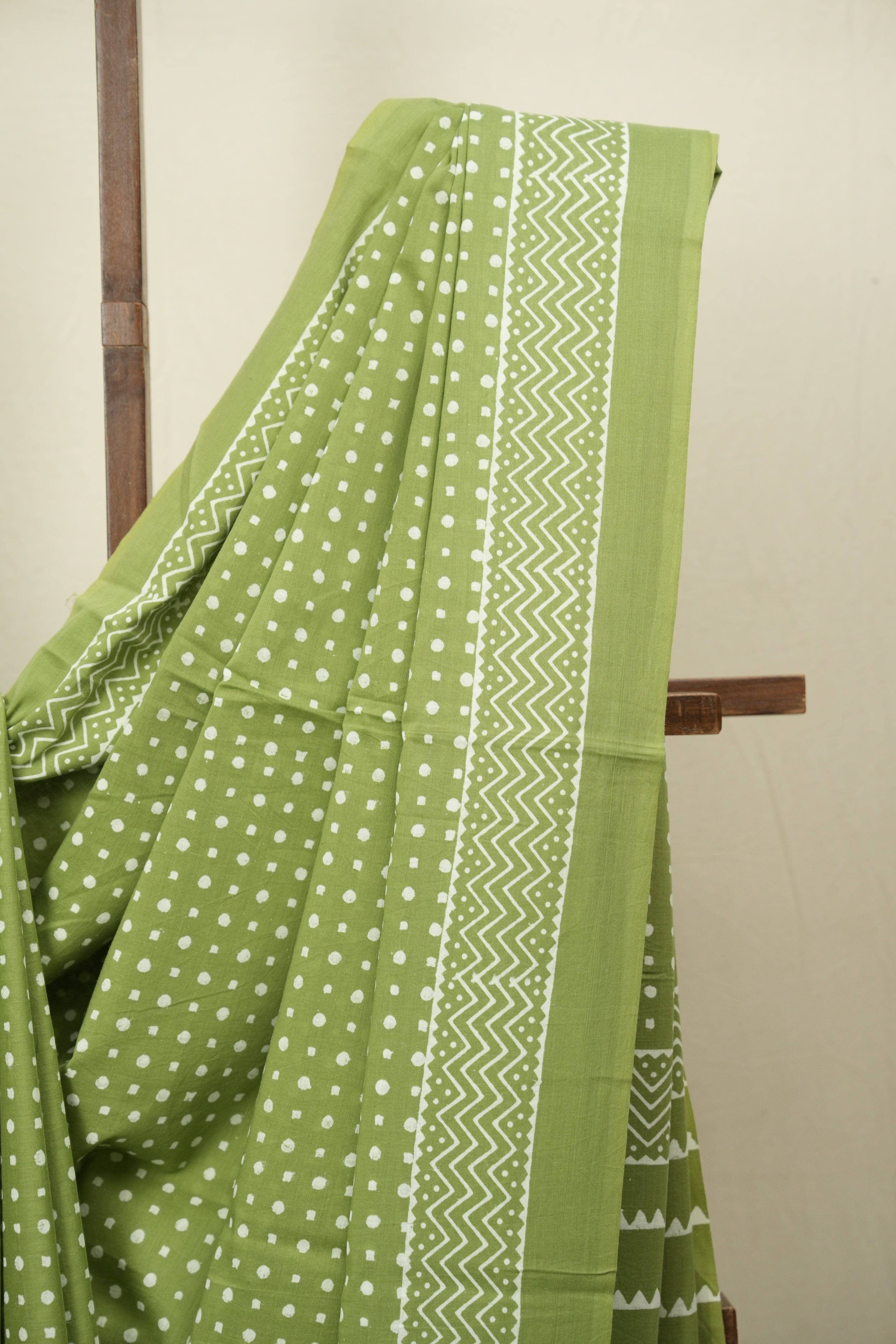 Pista HBP Cotton Saree - SRPCS3478