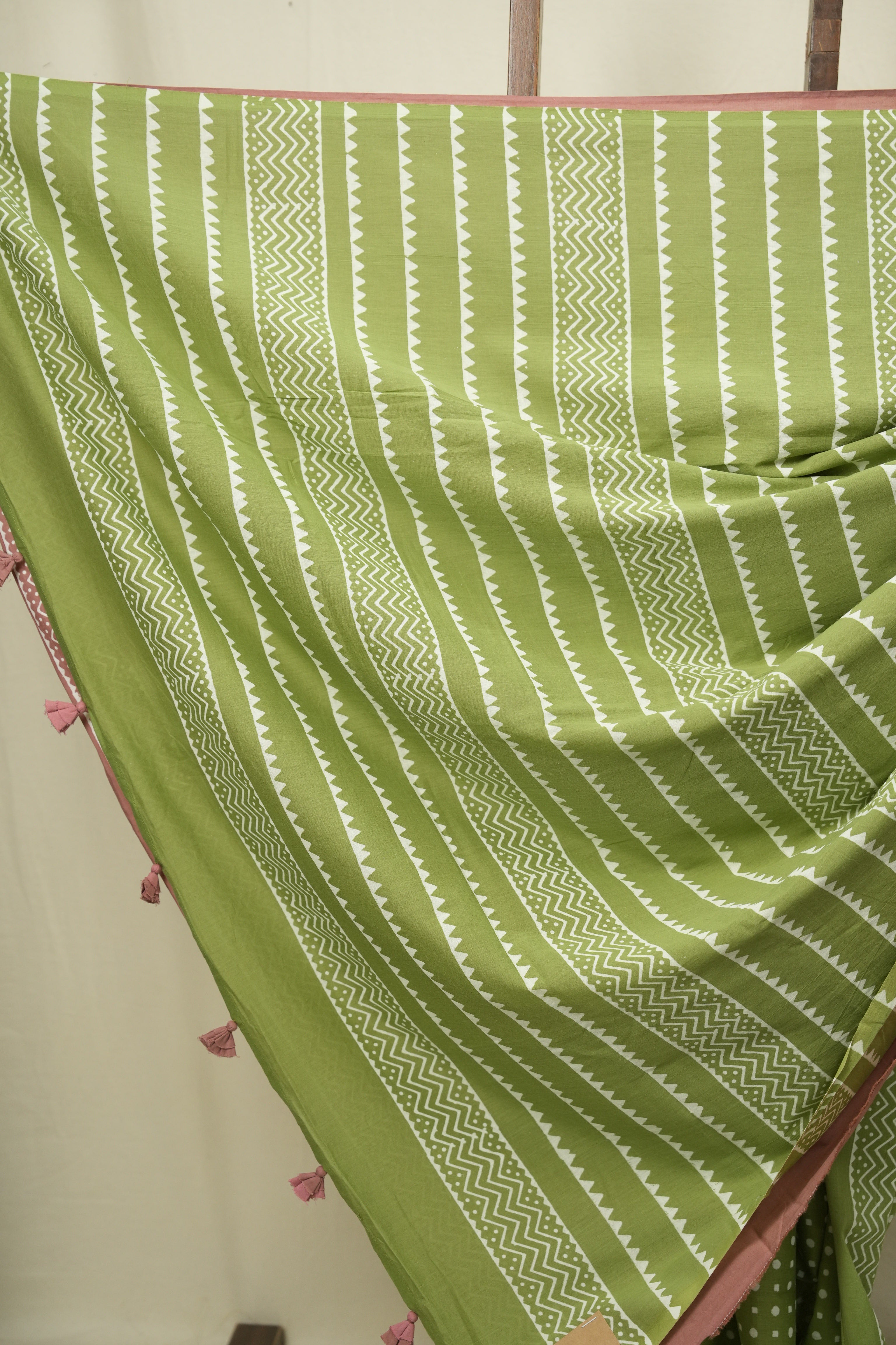 Pista HBP Cotton Saree - SRPCS3478