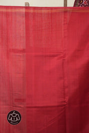 Marron Rajkot Patola Silk Saree - SRMRPSS589