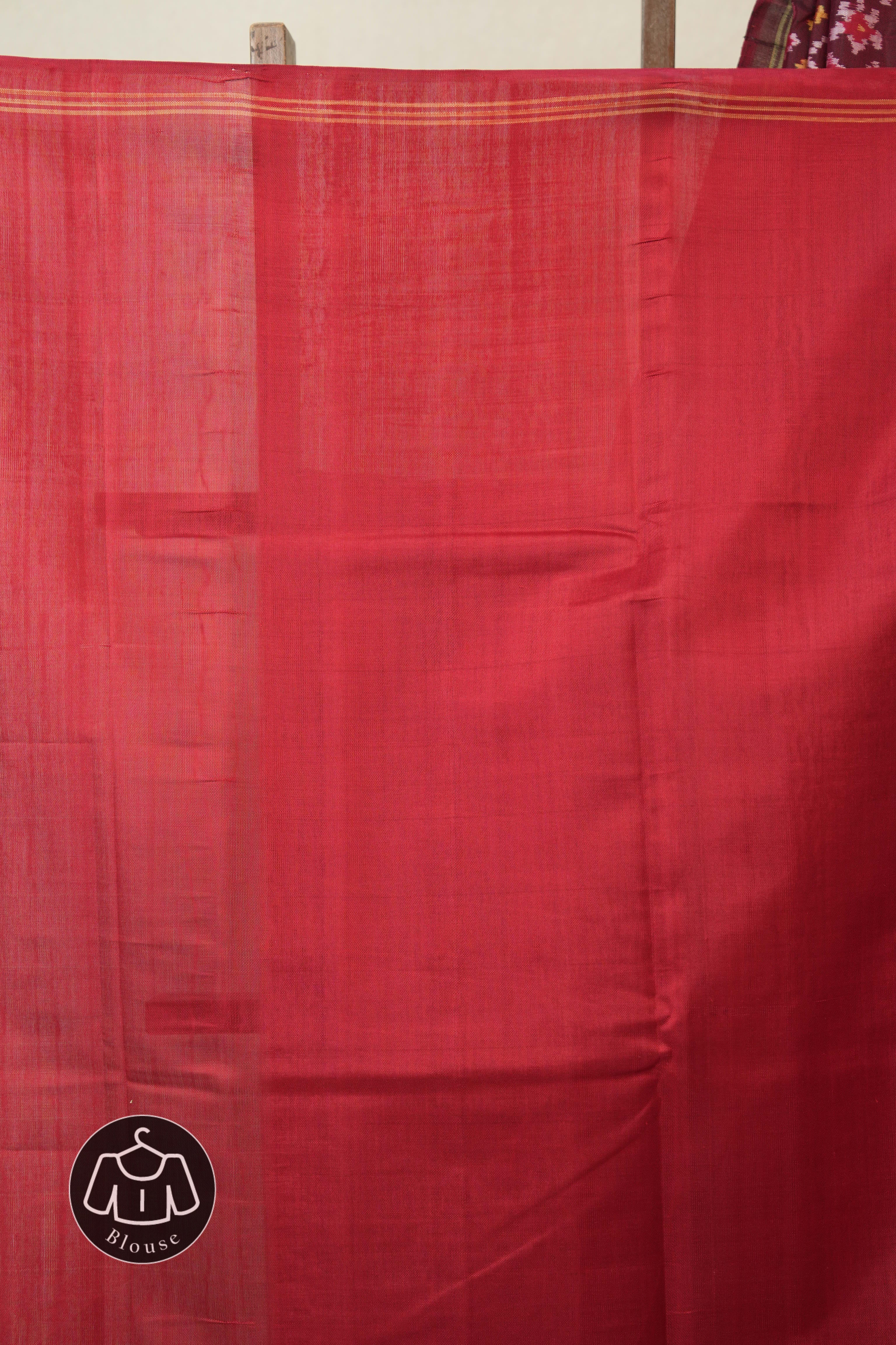 Marron Rajkot Patola Silk Saree - SRMRPSS589