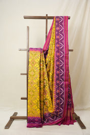 Yellow Rajkot Patola Silk Saree - SRYRPSS590