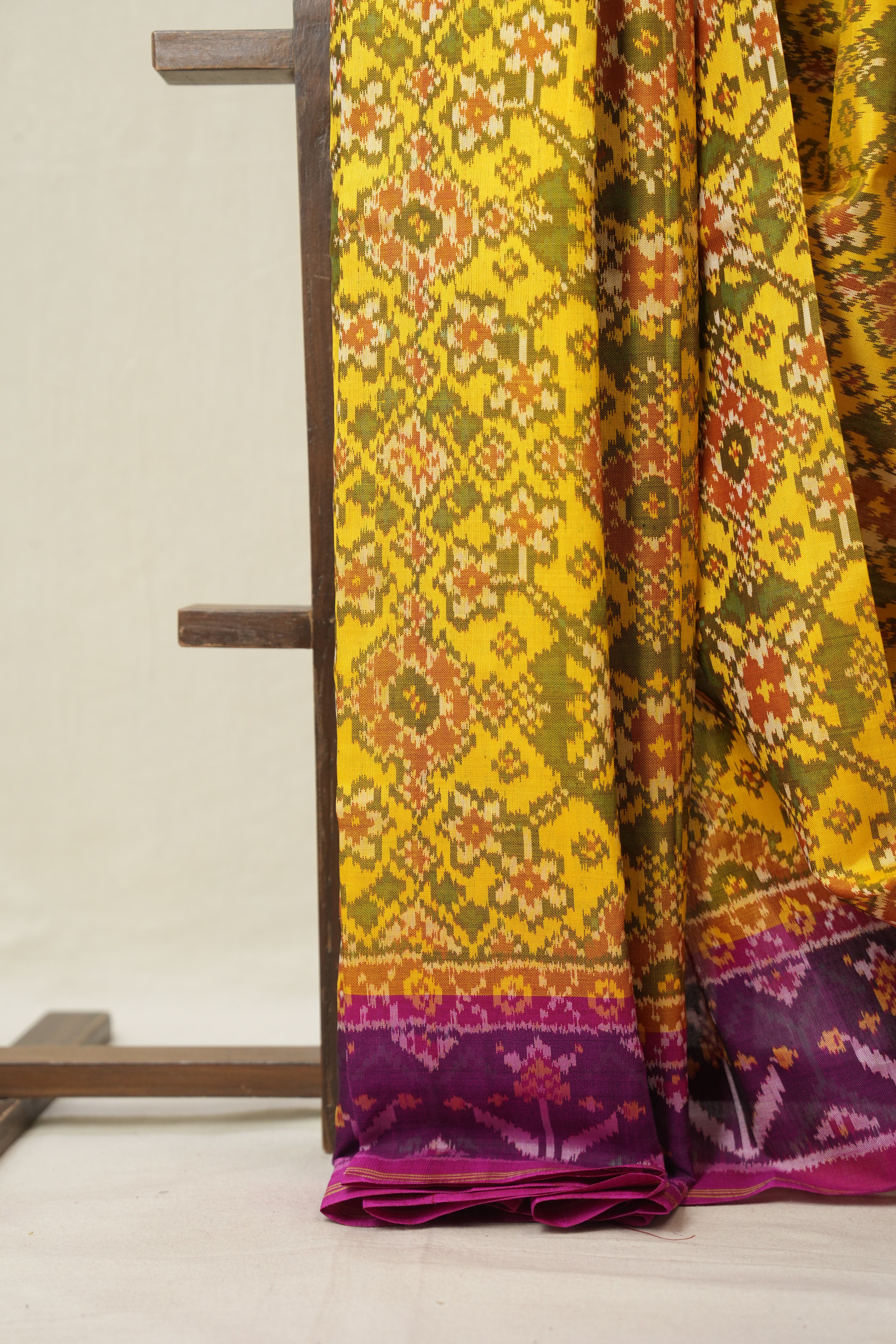 Yellow Rajkot Patola Silk Saree - SRYRPSS590