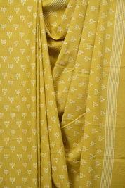 Light Yellow HBP Cotton Saree - SRLYCS3477