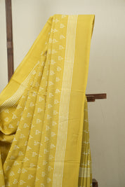 Light Yellow HBP Cotton Saree - SRLYCS3477