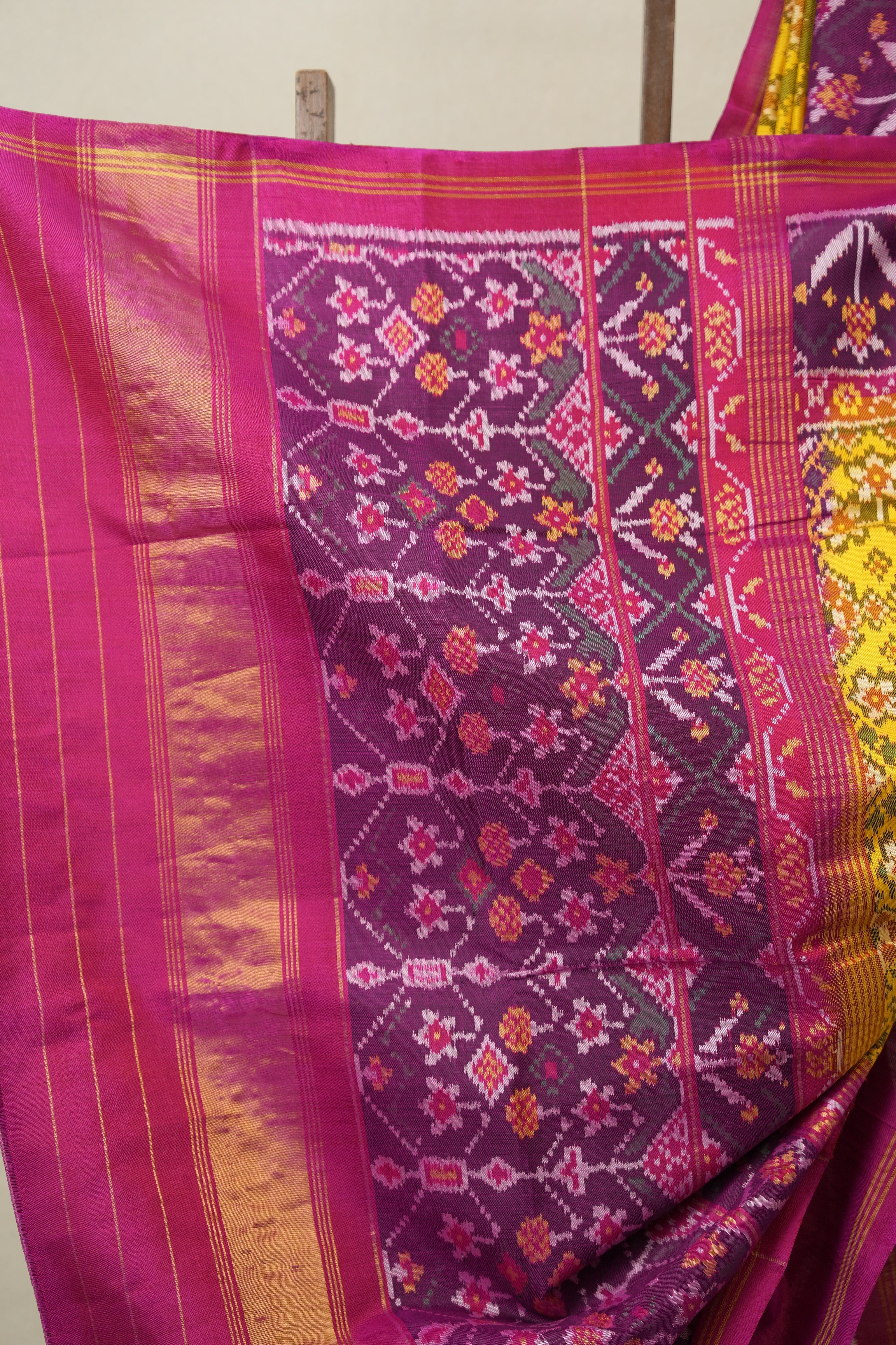 Yellow Rajkot Patola Silk Saree - SRYRPSS590