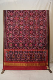Marron Rajkot Patola Silk Saree - SRMRPSS589