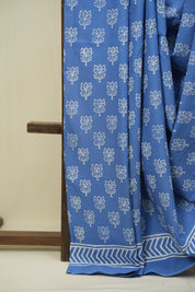 Blue HBP Cotton Saree - SRBCS3487