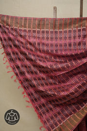 Pink Tussar Silk Saree - SRPTSS59-PI